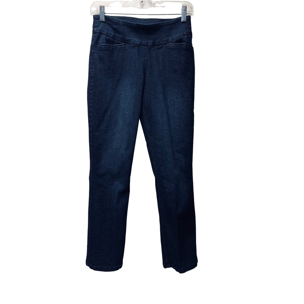 Westbound Jeans 4P Dark Wash Pull On Stretch Straight Leg Minimalist Casual